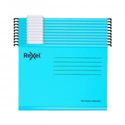 Cheap Stationery Supply of Rexel Classic Suspension Files A4 Blue (Pack of 10) 2115595 RX58105 Office Statationery