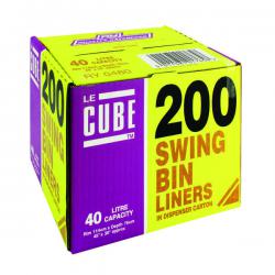 Cheap Stationery Supply of Le Cube Swing Bin Liner Dispenser 46 Litre (Pack of 200) 0480 RY01765 Office Statationery