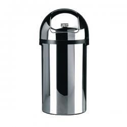 Cheap Stationery Supply of Push Bin 50 Litre Chrome (H825 x D405mm, High grade chromium steel) 311733 SBY06546 Office Statationery