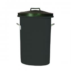 Cheap Stationery Supply of Heavy Duty Cylindrical Storage Bin with Lid Black 311960 SBY06630 Office Statationery