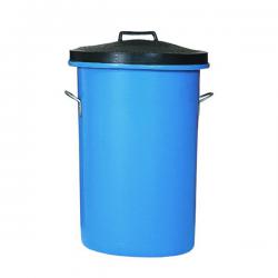 Cheap Stationery Supply of Heavy Duty Cylindrical Storage Bin With Lid Blue 311962 SBY06632 Office Statationery