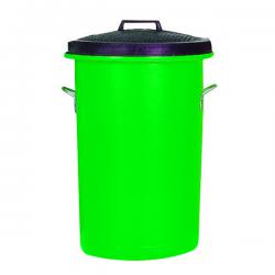 Cheap Stationery Supply of Heavy Duty Coloured Dustbin 85 Litre Green (2 handles on base and 1 on lid for easy handling) 311965 SBY06635 Office Statationery