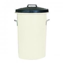 Cheap Stationery Supply of Heavy Duty Coloured Dustbin 85 Litre White (2 handles on base and 1 on lid for easy handling) 311967 SBY06637 Office Statationery