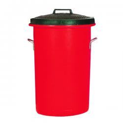 Cheap Stationery Supply of Heavy Duty Coloured Dustbin 85 Litre Red 311969 SBY06639 Office Statationery