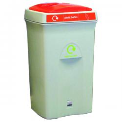 Cheap Stationery Supply of VFM Grey/Orange Plastic Bottles Recycling Bin 315273 SBY07894 Office Statationery