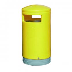 Cheap Stationery Supply of Outdoor Hooded Top Bin 75 Litre Yellow 321774 SBY10583 Office Statationery