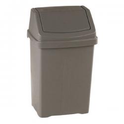Cheap Stationery Supply of Silver 25 Litre Plastic Swing Bin 379768 SBY11936 Office Statationery