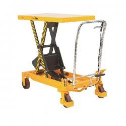 Cheap Stationery Supply of Yellow and Black Mobile Lifting Table 750kg Capacity 329459 SBY13439 Office Statationery