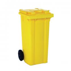 Cheap Stationery Supply of Wheelie Bin 120 Litre Yellow (W480xD555xH930mm) 331120 SBY14053 Office Statationery