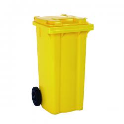 Cheap Stationery Supply of Wheelie Bin 240 Litre Yellow (W580xD740xH1070mm) 331193 SBY14062 Office Statationery