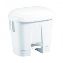 Cheap Stationery Supply of Derby Plastic Pedal Bin 30L White 348020 SBY14763 Office Statationery
