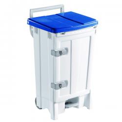 Cheap Stationery Supply of Mobile Hygiene Bin 90 Litre Blue and Grey (Heavy duty pedal operation for hands free use) 356696 SBY16213 Office Statationery