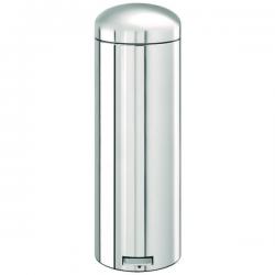 Cheap Stationery Supply of Retro Bin 30 Litre Steel Silver (H730 x D293mm) 358492 SBY16850 Office Statationery