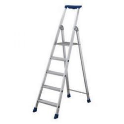 Cheap Stationery Supply of 7 Ribbed Tread Platform Step Ladder Aluminium 358757 Office Statationery