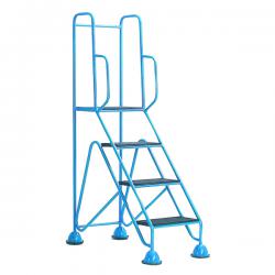 Cheap Stationery Supply of Easy Glide Mobile 4 Step Full Handrail Blue 359257 SBY17002 Office Statationery
