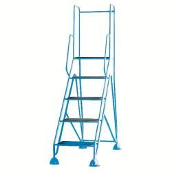 Cheap Stationery Supply of Easy Glide Mobile 5 Step Full Handrail Blue 359261 Office Statationery