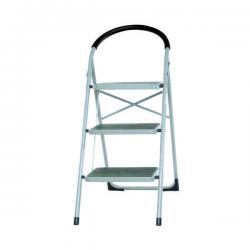 Cheap Stationery Supply of 3 Tread White Step Ladder 359294 SBY17018 Office Statationery