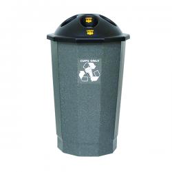 Cheap Stationery Supply of Black and Granite General Waste Bin Closed Flap 361032 SBY17840 Office Statationery