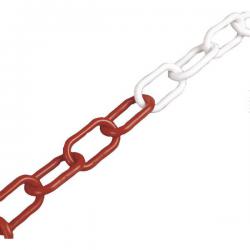 Cheap Stationery Supply of VFM Red/White 6mm Short Link Plastic Chain (For use with chain barrier system) 371439 SBY18998 Office Statationery