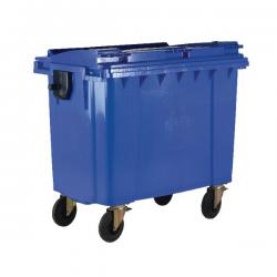 Cheap Stationery Supply of Wheelie Bin With Flat Lid 770 Litre Blue 377386 SBY21991 Office Statationery