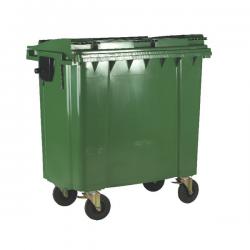 Cheap Stationery Supply of Wheelie Bin With Flat Lid 770 Litre Green (Dimensions: H1360 x W1350 x D770mm) 377387 SBY21992 Office Statationery