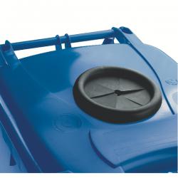Cheap Stationery Supply of Wheelie Bin With Bottle Bank Aperture 120 Litre Blue 377864 SBY22211 Office Statationery