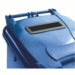 Cheap Stationery Supply of Confidential Waste Wheelie Bin 140 Litre Blue 377891 SBY22228 Office Statationery