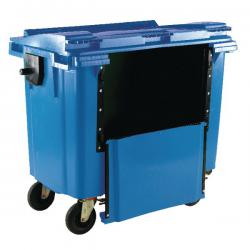 Cheap Stationery Supply of Wheelie Bin With Drop Down Front 770 Litre Blue 377965 SBY22282 Office Statationery