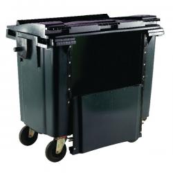 Cheap Stationery Supply of Wheelie Bin With Drop Down Front 770 Litre Grey 377972 SBY22284 Office Statationery