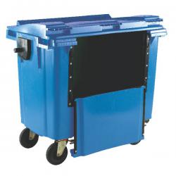 Cheap Stationery Supply of Wheelie Bin With Drop Down Front 1100 Litre Blue 377974 SBY22286 Office Statationery