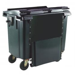 Cheap Stationery Supply of Wheelie Bin With Drop Down Front 1100 Litre Grey 377976 SBY22288 Office Statationery