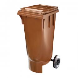 Cheap Stationery Supply of Wheeled Bin 120 Litre With Spherical Bottom Brown 378470 SBY22426 Office Statationery