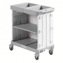 Cheap Stationery Supply of Compact Maid Service Trolley 900 Grey 381650 SBY23940 Office Statationery