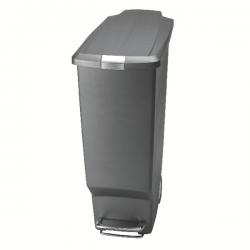 Cheap Stationery Supply of Slim Plastic Pedal Bin 40L Grey 382650 SBY24581 Office Statationery