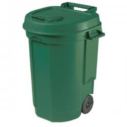 Cheap Stationery Supply of Mobile Dustbin 110 Litre Green 383420 SBY25147 Office Statationery
