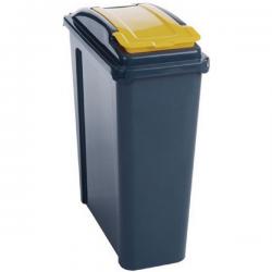 Cheap Stationery Supply of VFM Recycling Bin With Lid 25 Litre Yellow (Dimensions: 190 x 400 x 510mm) 384283 SBY28518 Office Statationery