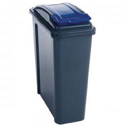 Cheap Stationery Supply of VFM Recycling Bin with Lid 25 Litre Blue 384286 SBY28521 Office Statationery