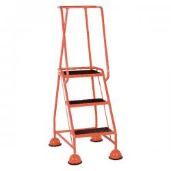 Cheap Stationery Supply of Red 3 Tread Metal Rubber Steps 125kg Max 385135 SBY29293 Office Statationery