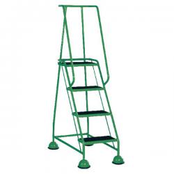 Cheap Stationery Supply of Green 4 Tread Step Ladder (Load capacity: 125kg) 385140 SBY29298 Office Statationery