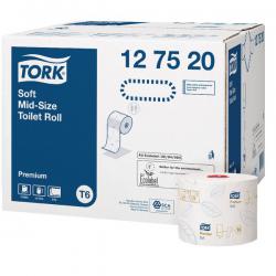 Cheap Stationery Supply of Tork T6 Soft Mid-Size Toilet Roll 2-Ply 90m (Pack of 27) 127520 SCA47590 Office Statationery
