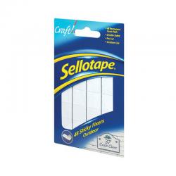 Cheap Stationery Supply of Sellotape Sticky Fixers Outdoor 20mm x 20mm (48 Pack) 783895 SE3792 Office Statationery