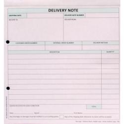 Custom Forms 3-Part Delivery Note White/Pink/Blue (Pack SF16108