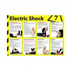 Cheap Stationery Supply of Health and Safety 420x594mm Electric Shock Poster FA551 SR11122 Office Statationery