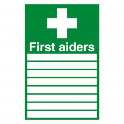 Cheap Stationery Supply of Safety Sign First Aiders 300x200mm PVC FA01926R SR11148 Office Statationery