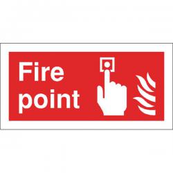 Cheap Stationery Supply of Safety Sign Fire Point 100x200mm Self-Adhesive FR07903S SR11164 Office Statationery