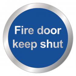 Cheap Stationery Supply of Safety Sign Fire Door Keep Shut 76mm RDS15 SR11175 Office Statationery