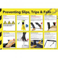 Cheap Stationery Supply of Health and Safety Wallchart - Preventing Slips Trips and Falls FAD130 SR13008 Office Statationery