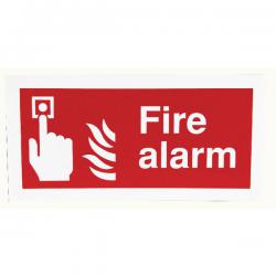 Cheap Stationery Supply of Safety Sign Fire Alarm 100x200mm Self-Adhesive F90A/S SR71144 Office Statationery