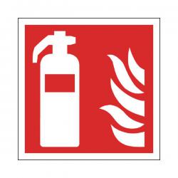 Cheap Stationery Supply of Safety Sign Fire Extinguisher Symbol 100x100mm Self-Adhesive (Pack of 5) KF44A/S SR71156 Office Statationery