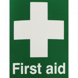 Cheap Stationery Supply of Safety Sign First Aid 150x110mm Self-Adhesive EO4X/S SR71218 Office Statationery